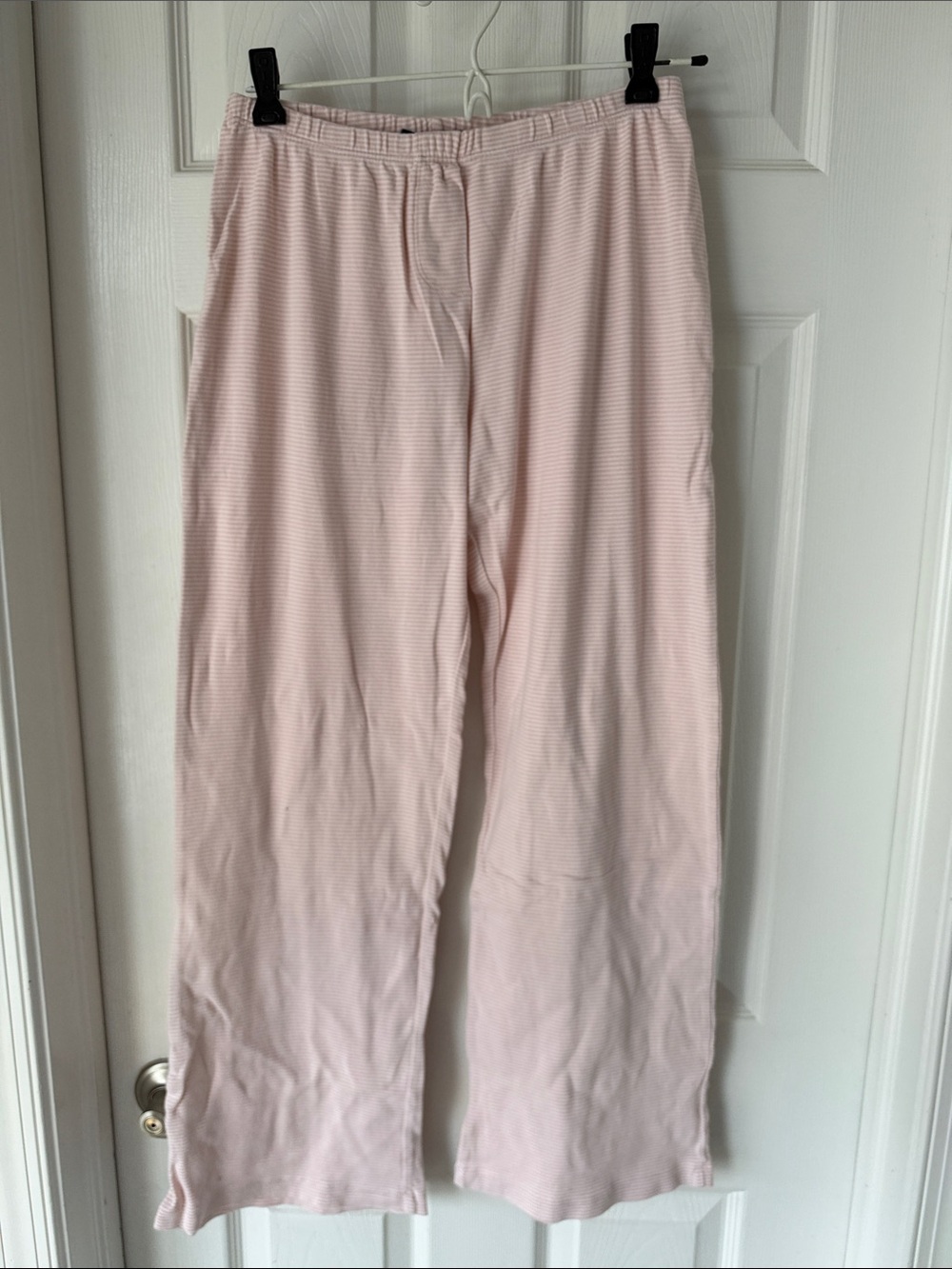 Brandy Melville Women's Wide Leg Lounge Pants in Soft Pink, One Size Fits Most